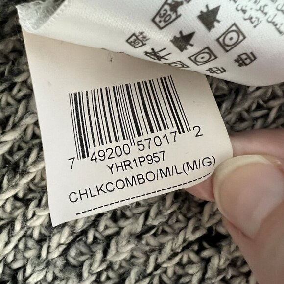 BCBGeneration Chalk Combo Chunky Knit Sweater Cozy Size M/L Relaxed Fit Fall - Picture 8 of 8
